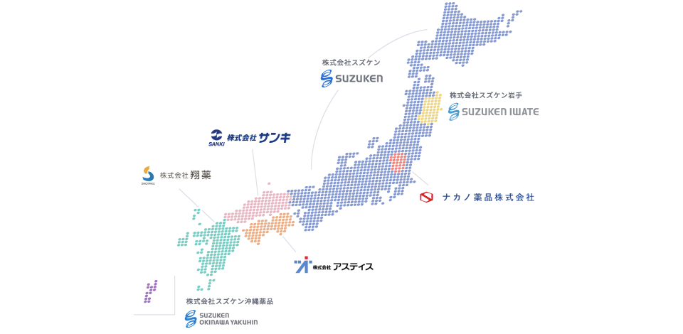 一元管理と全国流通ネットワーク